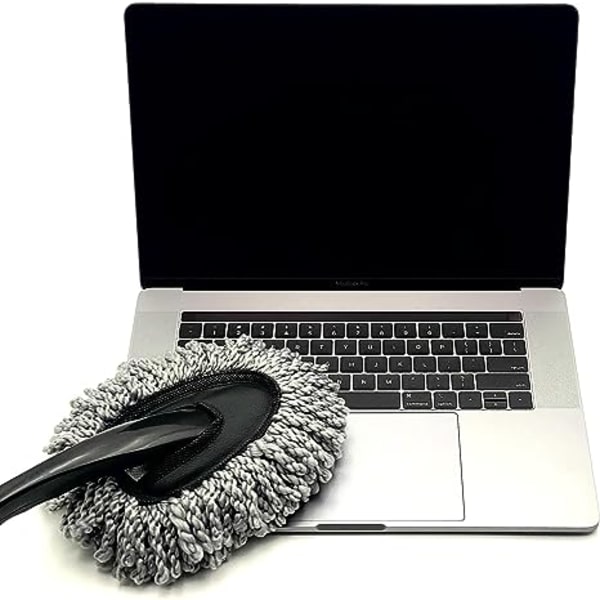 grå 2pk Mikrofiber Bil Duster, Børste, Blød Ridsefri Genanvendelig