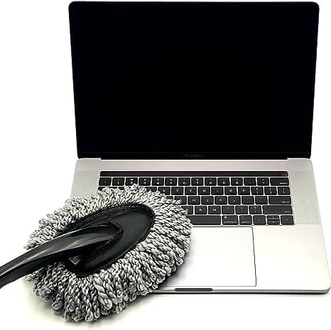 grå 2pk Mikrofiber Bil Duster, Børste, Myk ripefri Gjenbrukbar