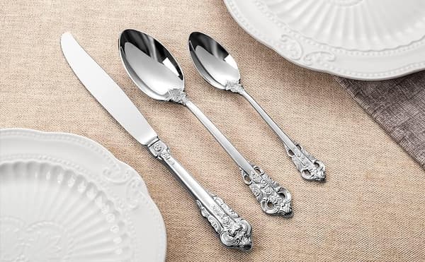 Fantastiska bordsbestick, 4-pack, 18/10 rostfritt stål, polerat