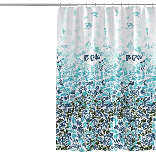 1 stk vanntett muggsikkert dusjforheng abstrakt mønster polyester