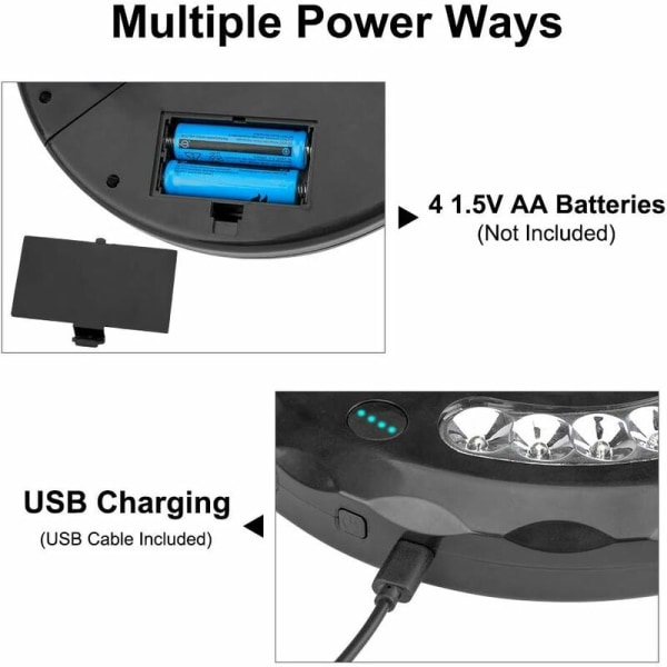 Parasolllys, 28 LED Parasollys 3 moduser Oppladbar belysning