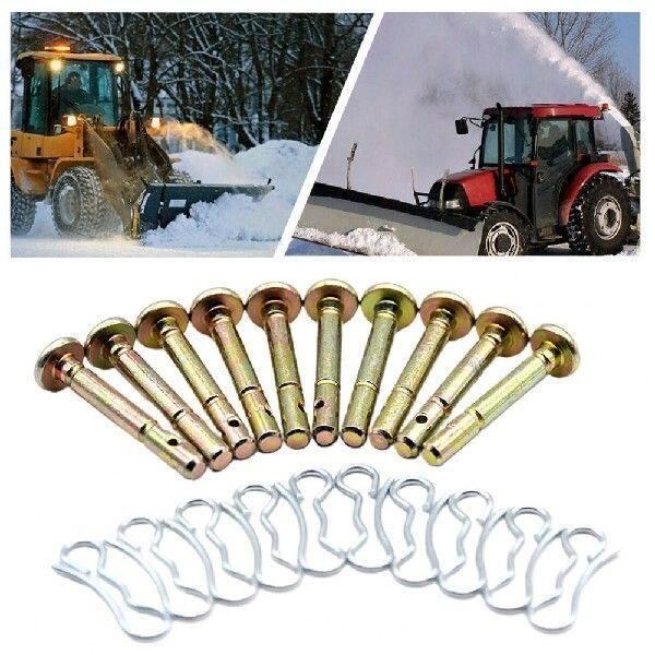 20 uppsättningar saxsprint traktor snöplog metallhårklämmor saxersättning