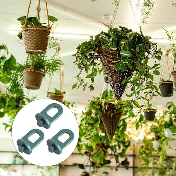 50 stk. drivhuskrog, holdbare drivhusklemmer i plast, planteophæng til klatreplanter - drivhustilbehør (grøn)