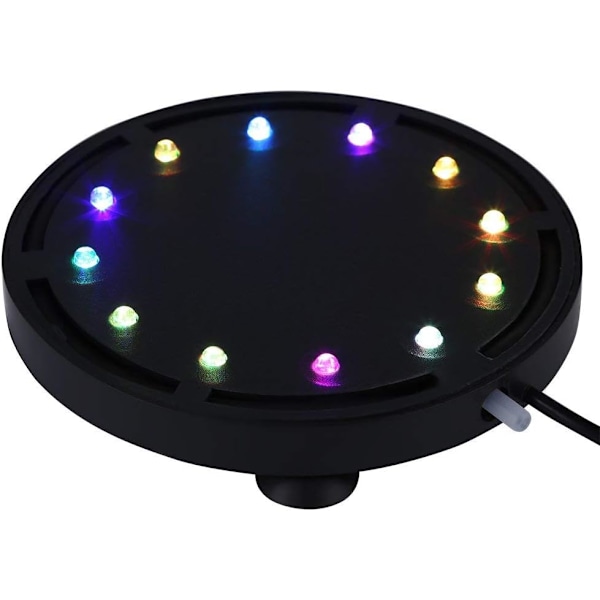 Akvaarion LED-sukellusvalaisin vedenalainen kuplavalaisin 12V Akvaarion monivärinen vaihteleva valo 12,5 cm (12,5 cm (12 LED) EU)