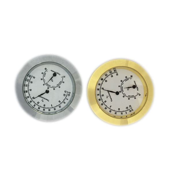Set med 2 st Digitala Runda Hygrometer-Termometer Temperatur och