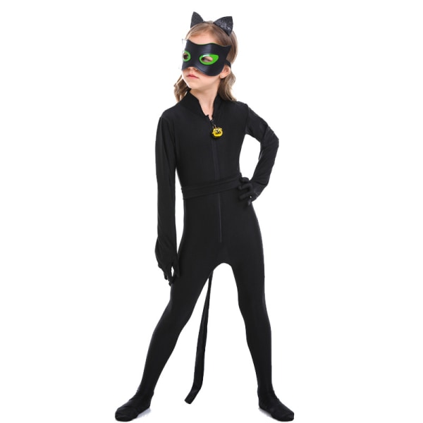 Barns unisex svart katt djur lek kostym fladdermus lekkläder
