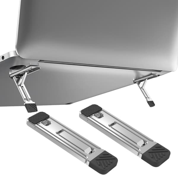 Laptopställ, Vikbart, Metall, Passar De Flesta Laptops och Datortangentbord