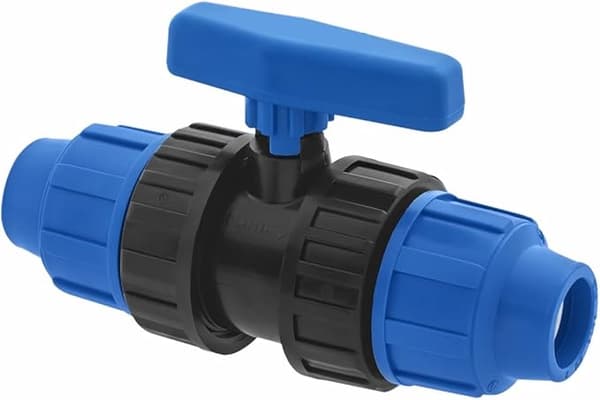 Kulventil för 25mm vattenrörskopplingar - 25mm PN10 Kompressionsventil - Kulventil Kompatibel med Polypropen- och PP-rör - 1 Styck