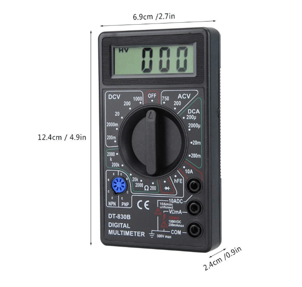 DT-830B Digitalt Multimeter Digitalt Multimeter Håndholdt Multimeter