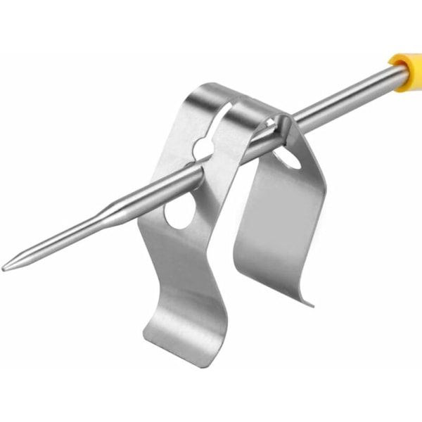 BBQ-værktøj termometer probe clips rustfrit stål termometer clip