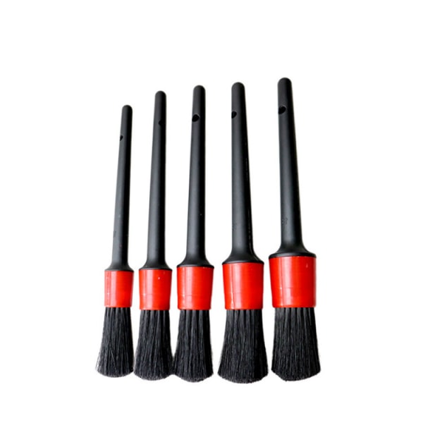 Detailing Brush Set - 5 forskellige størrelser Premium Natural Boar Hair Mixed Fib