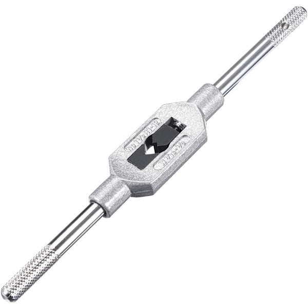 Justerbar Tapnøgle Tap Holder Håndtag til metrisk M1-M12 W1/16-1/2 Tap Cutter Tapping Nøgleværktøj Stålhåndtag med krombelagt
