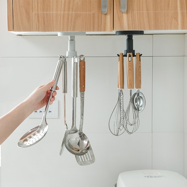 Under Cabinet Utensil Holder Hanger Hook til Køkken og Badeværelse