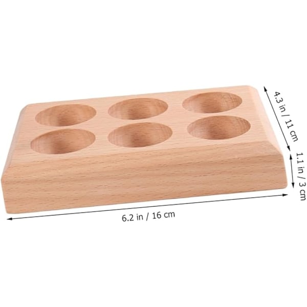 eggebrett benkeplate fersk eggholder kylling eggholder egg oppbevaringsstativ kjøkken egg display tre eggebrett delikat eggekopp