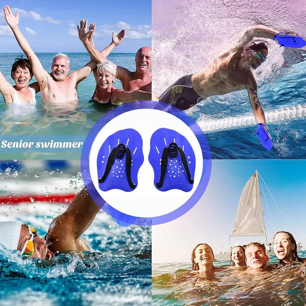 1 par blandade simningshandskar, simningshandskar, universella simningshandskar