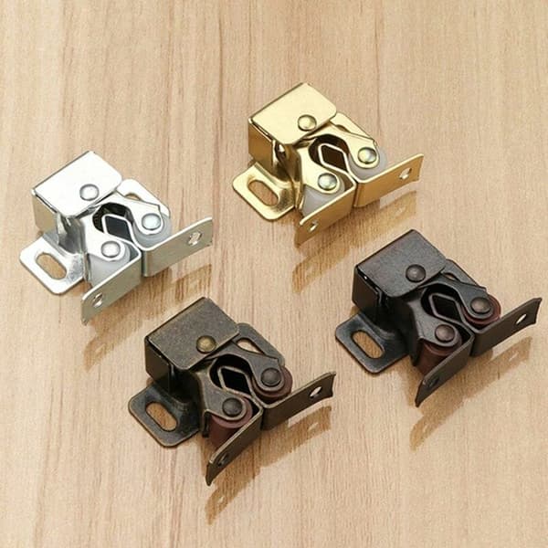 Maskinvaretilbehør, møbelskapdørsugdemper, magnetisk buffer, kulelås, 31*31mm, sølv