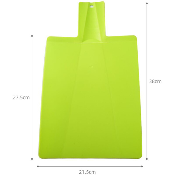 1 liten hopfällbar skärbräda, 38 x 21,5 cm, skärbräda, skärbräda i Bisfenol A, diskmaskinsäker grön