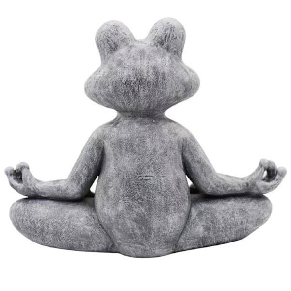 Mediterende frøstatue - Havedekoration Hjem og havedekoration -13,5*5,5*9,5cm - Kunstig harpiks