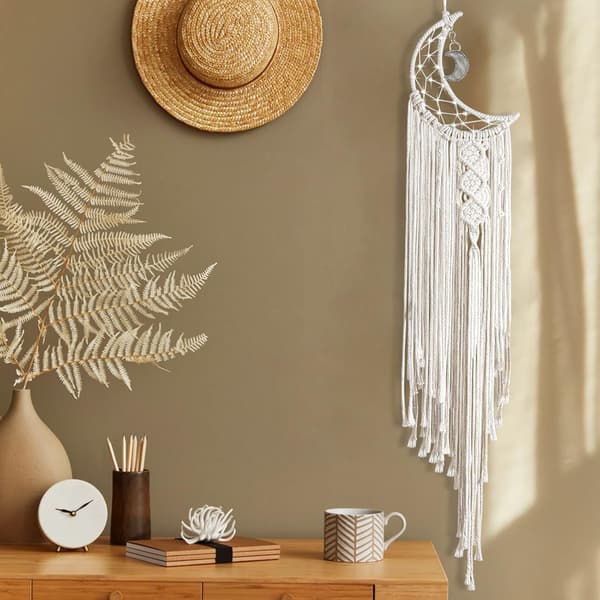 Veggdekor Macrame Veggteppe Boho Dekor Estetisk Romdekor G