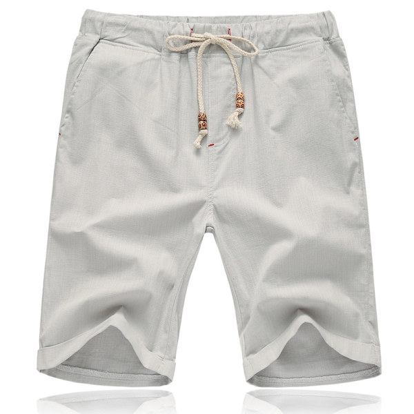 Herre Casual Shorts Elastisk Jogger Gym Aktiv Lomme Shorts Hvit