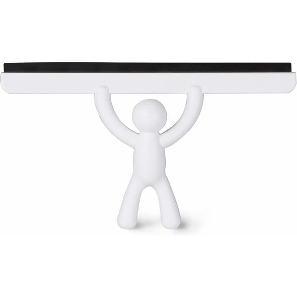 Buddy Squeegee. Buddy suihkutilan squeegee, valkoinen väri, koko 26,7x15.