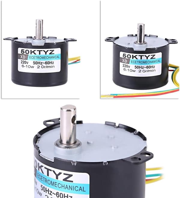 Elektrisk motor CW/CCW permanentmagnet synkronmotor AC 220V