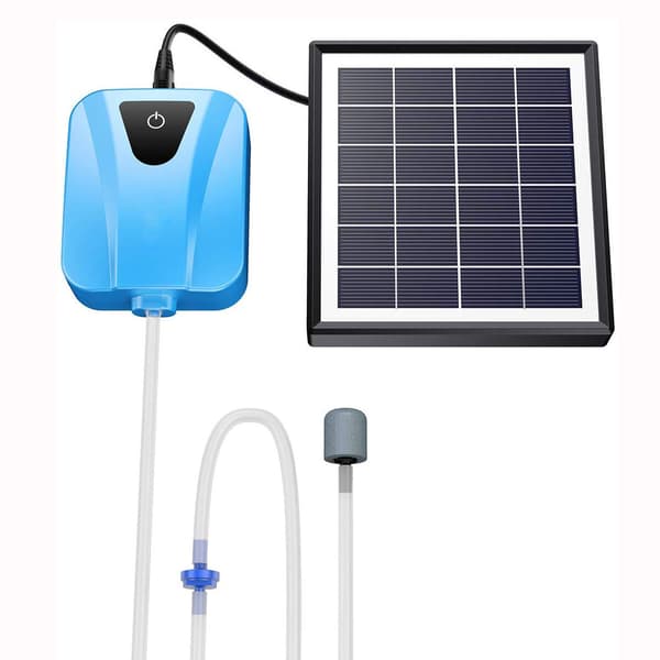 Professionell solcellsdammsluftare, syrepump dammluftpump syrepump solcellsluftare, för dammluftning akvarier