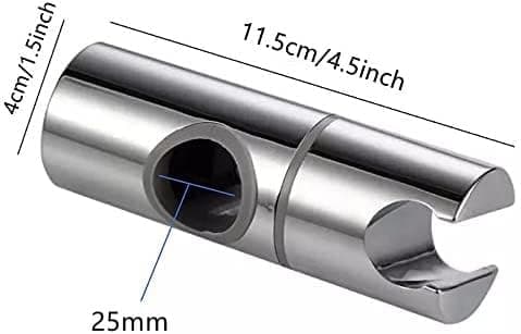 Justerbar ABS Dusjbrakett, Dusjhodeholder for Standard 25mm Rund Dusjstang