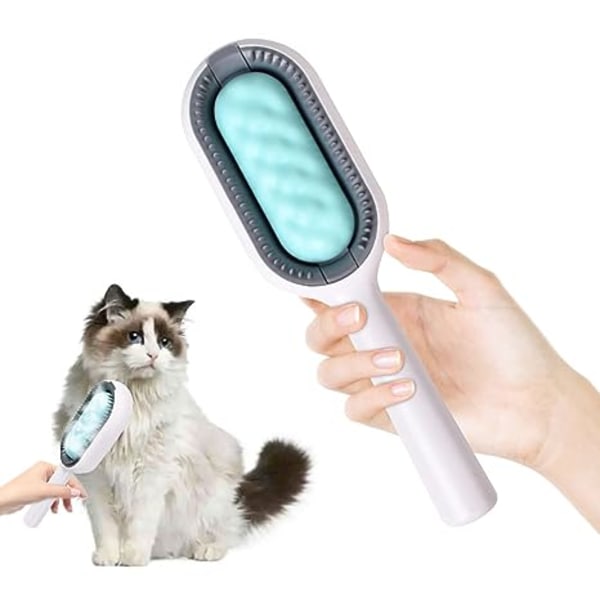 Cat Brush Pet Grooming Borste för lång- och korthåriga katter, Self Cle