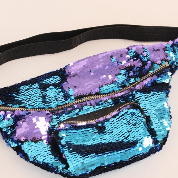 Sequin Fanny Pack (blå)