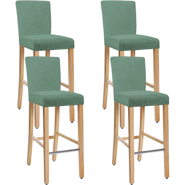 Stretch Bar Dining Chair Cover 4 Pieces, Universal Dining Chair Slipcover(Cyan, 4pcs)