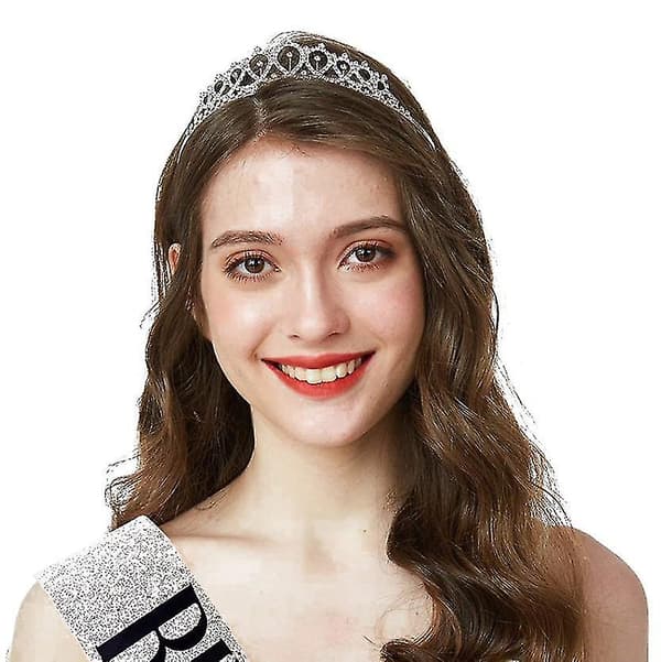 Födelsedagsflicka Sash Rhinestone Tiara Kit