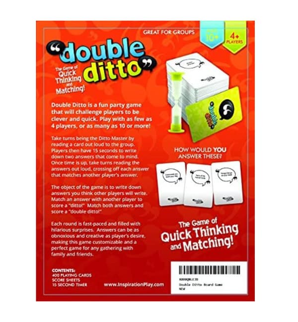 Double Ditto - palkittu perhepeli - hauskoja perhepelejä -