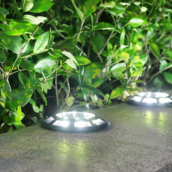 Set med 4 IP65 Vanntett LED Solcelle Hage Lamper Solcelle Hage Sti Lamper (Hvit Lys)