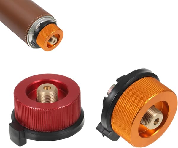 Gasspatronadapter, BBQ Grill Gasspatronadapter, Ventiladapter, Gassadapterpatron for Campingovnforbindelse