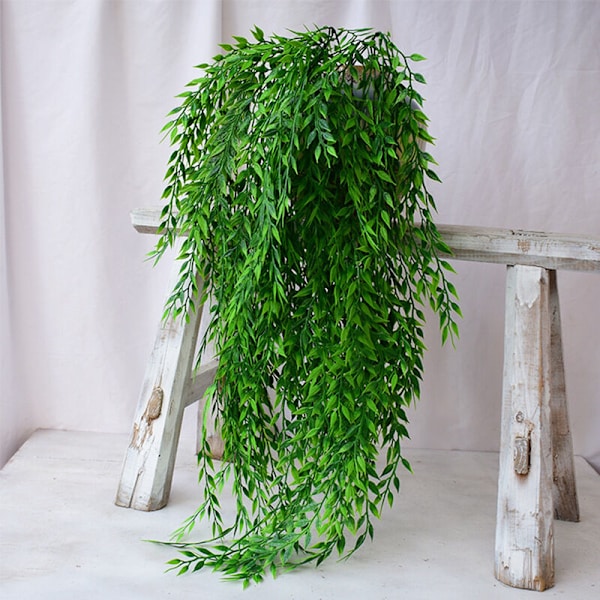 2 stk. kunstig efeu planter guirlande vin falske plastik blade W