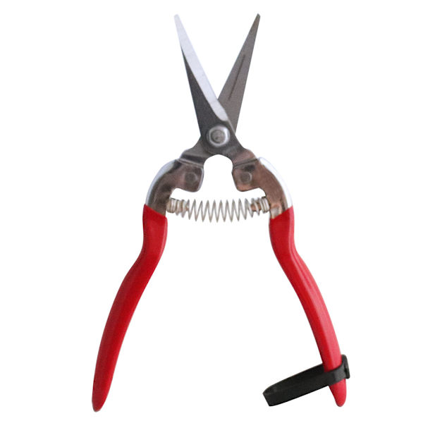 1 PC Skördesax Lång Rak Snip Kolfålstål Bladlåda, Röd