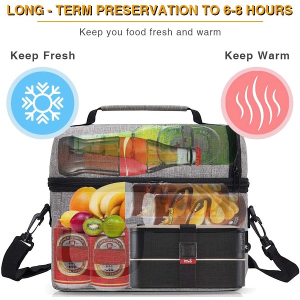 Waterproof peva Oxford cloth double-layer insulation bag multifun