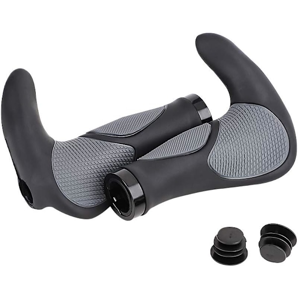 MTB-styre Ergonomiskt cykelstyre Styre handtag, svart horn