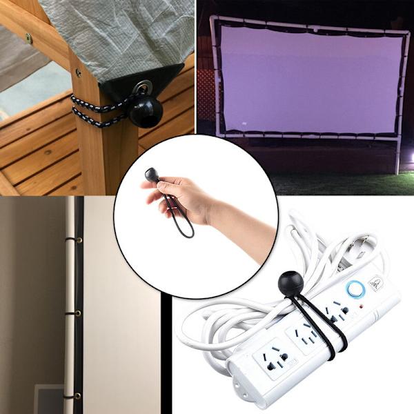 Joustavat Bungee-narut pressulle, pressulle, teltalle, paviljongille, laajennettavissa, 15,5 cm 20 kpl