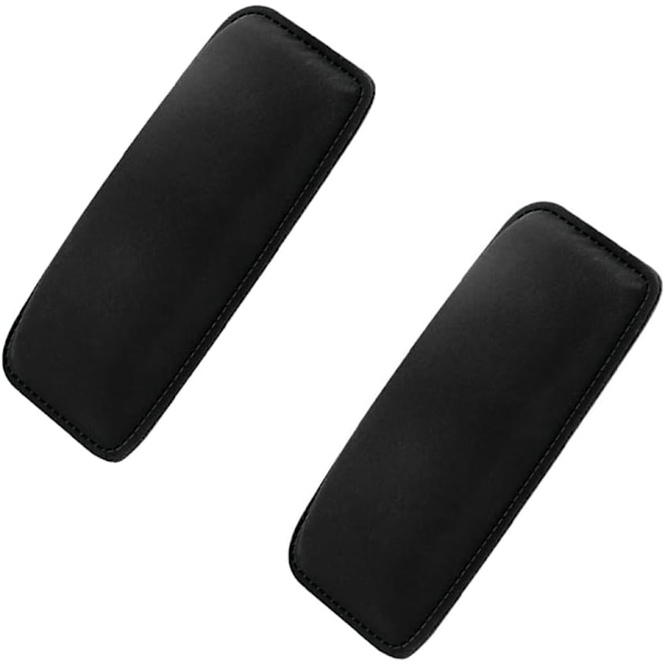 2 kpl Auton Ovikyynärnojan Pehmuste, Auton Kyynärnojan Tyyny, Sivukonsolin Polvituki, Yleismaailmallinen Auton Sisustusvarusteet (Musta, 18*8*3cm)