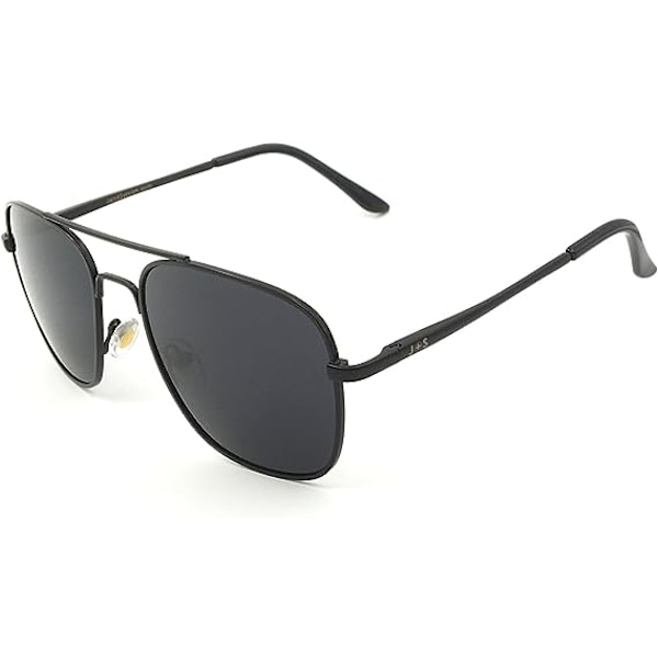 Premium Military Style Classic Aviator Solbriller Polariseret UV Beskyttelse Sort