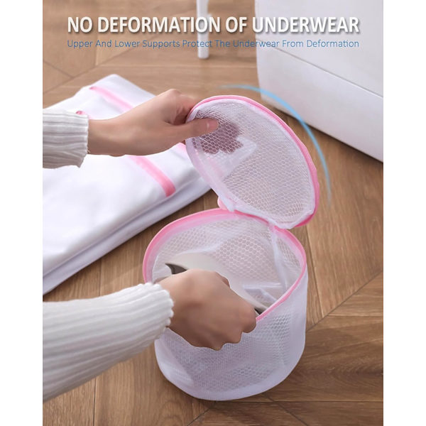 Tvättpåse för tvättmaskin, 3-pack, för underkläder, behå, tvättpåse B