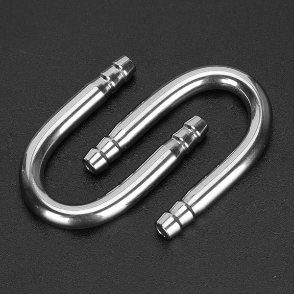 2 st akvarium U-formad armbåge rostfritt stål slang syrepump CO2