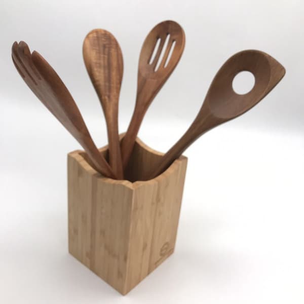 1 st kreativ present bambu bordsförvaringslåda köksredskap b