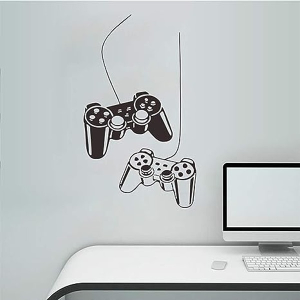Spillromdekor, “Dual Gamepad” Gutteromsdekorasjoner for soverom