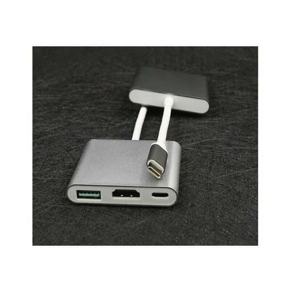 Typ-C till HDMI+USB HD-kabel Dockningsstation 3 i 1 Adapterkabel