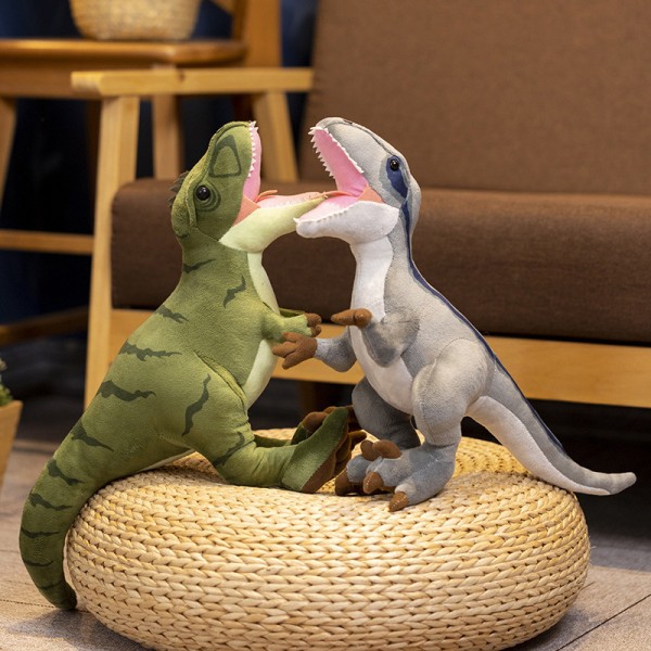 Tyrannosaurus rex plysjleketøy, grønn Tyrannosaurus rex dinosaur plysjleketøy