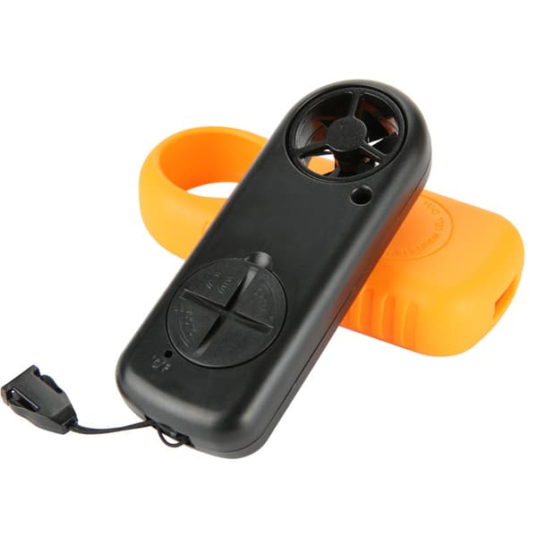Digital Anemometer LCD Vindhastighetsmätare Mobiltelefon Luftflödeshastighet Mätning Termometer Enhet