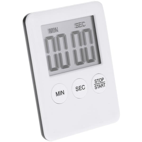 Magnetisk LCD Digital Køkken Timer, Hvid